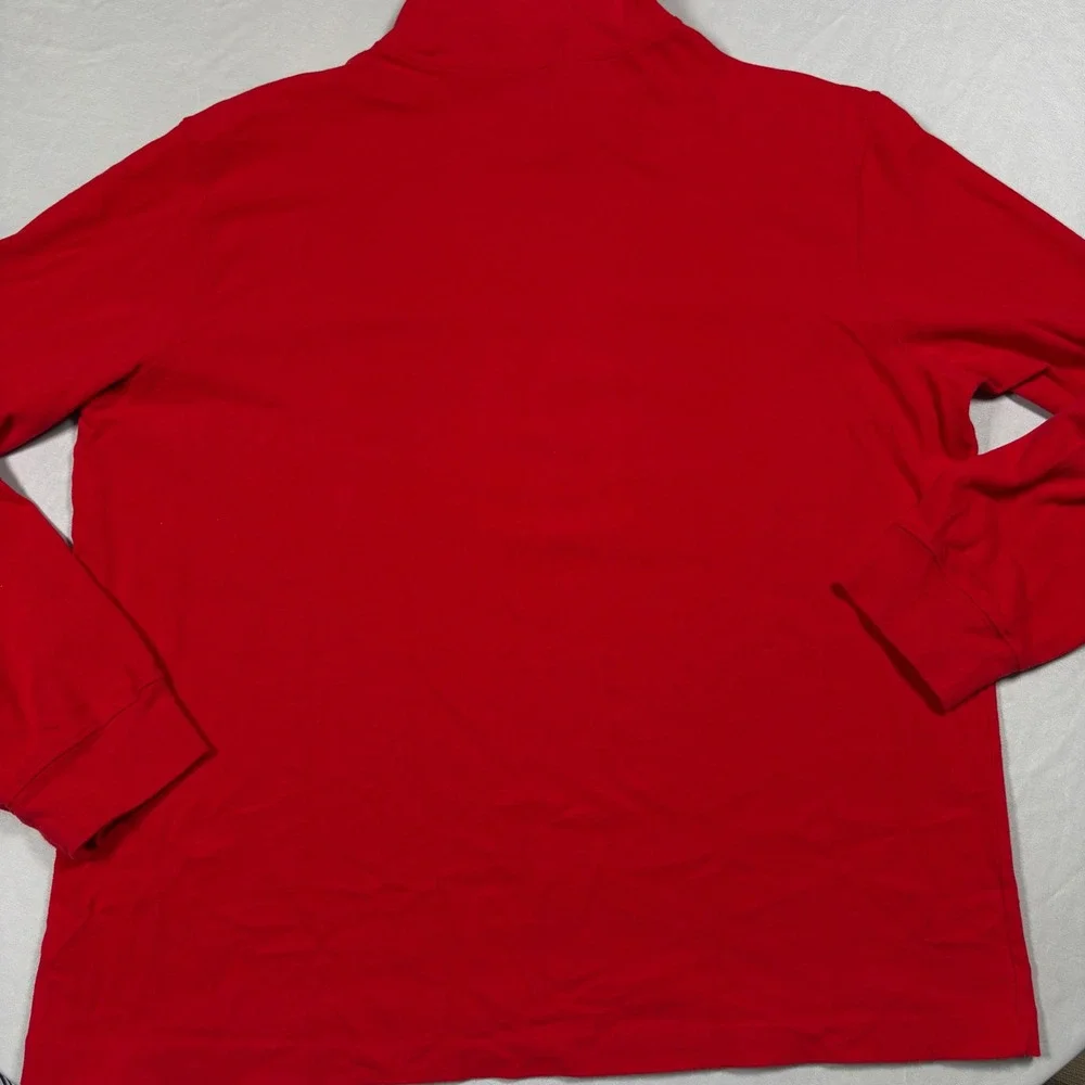 Vintage Polo Ralph Lauren Turtleneck Mens XXL Red Long Sleeve Cotton EUC